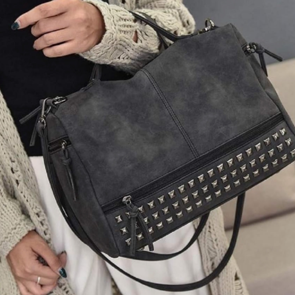 NWT STUDDED SLOUCHY HANDBAG